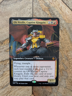Ob Nixilis Captive Kingpin Borderless MTG March of the Machine Aftermath 0176 - Image 1
