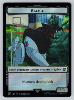 Ravage | Powerstone - FOIL -Double Sided Token - Transformers Brothers MTG - Image 1