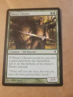 MTG Magic the Gathering Nissa's Chosen (171/280) Zendikar Elf LP BULK DISCOUNT - Image 1