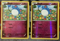 Pokemon TCG: 2x MARILL Primal Clash 102/160 Reverse Holo Fairy Common Cards - LP - Image 1