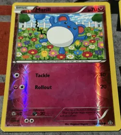 Pokemon TCG: 2x MARILL Primal Clash 102/160 Reverse Holo Fairy Common Cards - LP - Image 2