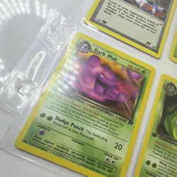 Vintage Pokemon Card Lot 1st edition and more page of 9 cards - Image 2