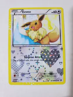 2013 Pokemon Legendary Treasures: Radiant Collection #RC14/RC25 Eevee LP - Image 1