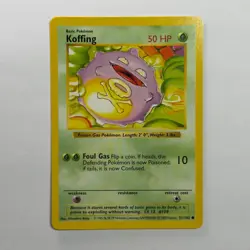 Pokemon TCG Koffing Base Set #51/102 WOTC Vintage 1999 Shadowless - Image 1