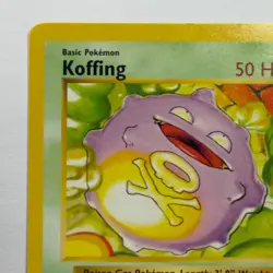 Pokemon TCG Koffing Base Set #51/102 WOTC Vintage 1999 Shadowless - Image 3