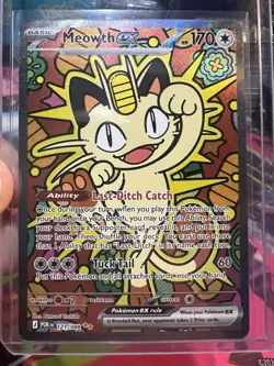 Pokemon TCG Meowth EX 121/088 Special Illustration Rare Perfect Order SIR-NM - Image 1