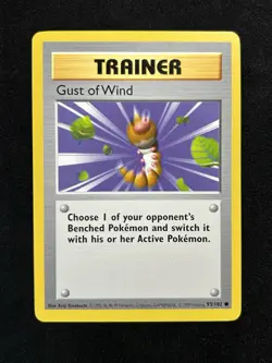 Gust of Wind 93/102 Shadowless Base Set Pokemon Card - Image 1