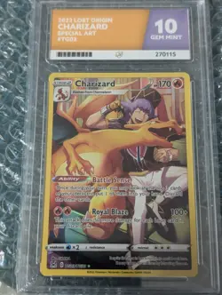 Pokemon TCG Charizard Trainer Gallery Lost Origin TG03/TG30 Ace Mint 10 - Image 1