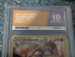 Pokemon TCG Charizard Trainer Gallery Lost Origin TG03/TG30 Ace Mint 10 - Image 2