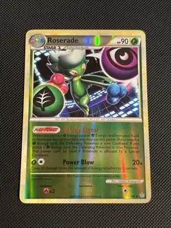 Roserade 23/95 Rare Reverse Holo HS Unleashed NM - Image 1