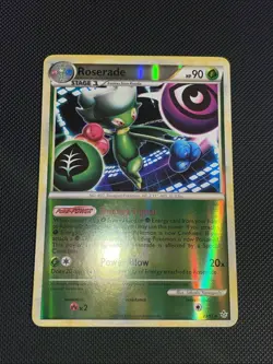 Roserade 23/95 Rare Reverse Holo HS Unleashed NM - Image 2