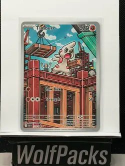 Pokemon TCG SV: Black Bolt - Timburr 125/086 Illustration Rare Holo - Image 1