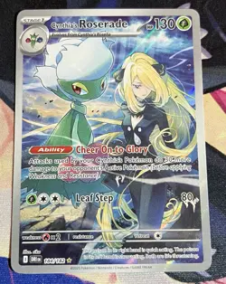 Cynthia's Roserade 184/182 Illustration Rare Destined Rivals Pokemon NM/M - Image 1
