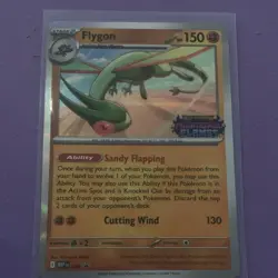 Pokemon Mega Evolution Promo Flygon 016 Prerelease Holo English TCG - Image 1