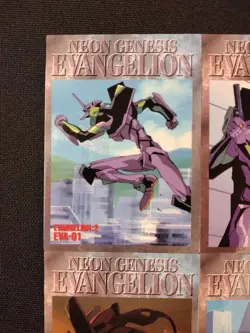 Evangelion Trading Card Bandai Set 6 Rare Good - Image 2