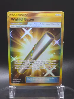 Wishful Baton (Secret) -121/111 Crimson Invasion Holo S&M - Pokemon 2017 HP - Image 1