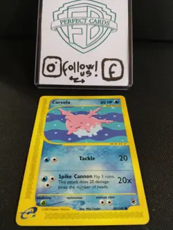 POKEMON EXPEDITION COMMON CORSOLA 102/165 NM- ENG - Image 1