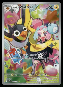 Iono's Wattrel 231/217 Illustration Rare ME: Ascended Heroes Pokemon Holo NM - Image 1