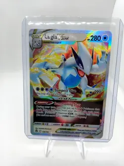 Lugia VSTAR 139/195 Holo VSTAR Rare Silver Tempest Pokemon Near Mint - Image 1