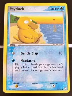 Pokemon TCG Psyduck 70/109 EX Team Rocket Returns Common Pokemon Card - LP - Image 1