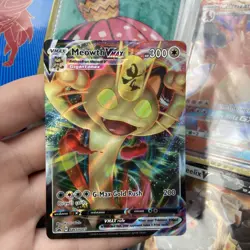 Meowth VMAX SWSH005 JUMBO Oversized Pokemon Card Black Star Promo - Image 1