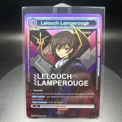 Code Geass: Lelouch of the Rebellion Lelouch Lamperouge SR UNION ARENA TCG - Image 1