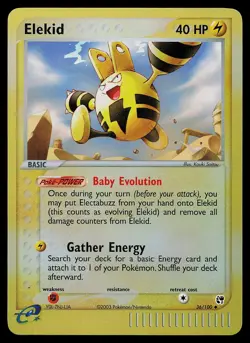 Pokemon Card - Elekid Sandstorm 36/100 Reverse Holo Uncommon - Image 1