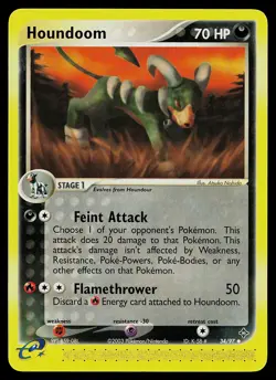 Pokemon Card - Houndoom Dragon 34/97 Uncommon - Image 1