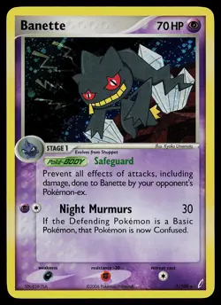 Pokemon Card - Banette Crystal Guardians 1/100 Holo Rare - Image 1
