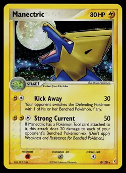 Pokemon Card - Manectric Crystal Guardians 8/100 Holo Rare - Image 1