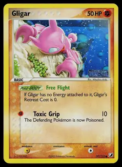Pokemon Card - Gligar Unseen Forces 57/115 Reverse Holo Stamped - Image 1