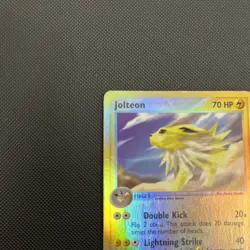 Pokemon TCG Jolteon 6/100 Sandstorm Reverse Holo Card Vintage WOTC Damaged - Image 3