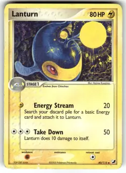 Lanturn Unseen Forces 40/115 Pokemon Card - Image 1