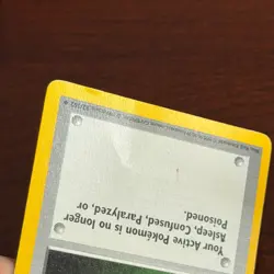 Shadowless Full Heal 82/102 Uncommon Base Set Pokemon Card - Image 3