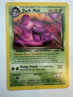 Pokemon Card Dark Muk Uncommon Team Rocket 41/82 - Near Mint - Image 1