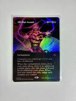 MTG - [FOIL] All-Out Assault (Borderless) - Tarkir: Dragonstorm - Image 1