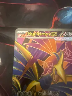 Pokemon Mega Skarmory EX 260 HP Sonic Ripper Full Art Holo Card 106/088 - Image 2