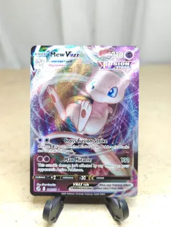 Mew VMAX 114/264 Pokemon TCG Ultra Rare Full Art Holo Fusion Strike Exp - Image 2