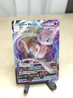 Mew VMAX 114/264 Pokemon TCG Ultra Rare Full Art Holo Fusion Strike Exp - Image 3