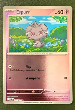 Pokemon TCG Espurr 33/88 Perfect Order ME3 Reverse Holo NM - Image 1