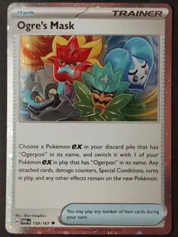 Ogre's Mask - (Cosmos Holo) 159/167 Twilight Masquerade Holo, Pokemon 2024 •NM - Image 1