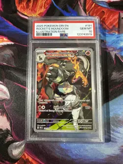 Team Rockets Houndoom 191/182 Sv10: Destined Rivals PSA 10 Gem Mint Pokemon TCG - Image 1