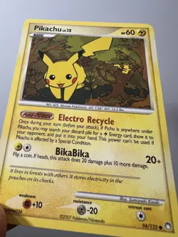 Pikachu 94/123 Mysterious Treasures Regular 2007 Pokemon - Image 2