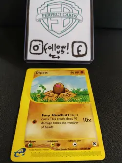 POKEMON EXPEDITION COMMON DIGLET 106/165 LP ENG - Image 1