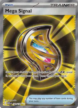 Mega Signal 171/132 Ultra Rare Mega Evolution Pokemon Near Mint - Image 1