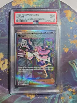 2023 Pokemon SVI En-Scarlet Violet Special Illustration Miriam Psa9 - Image 1