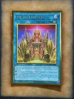 Yugioh Cursed Eldland MGED-EN048 Gold Rare 1st Ed NM - Image 1