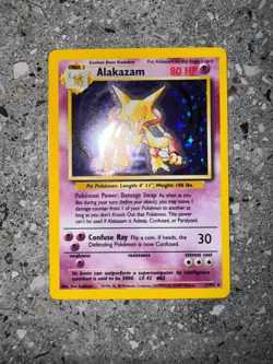 Pokemon TCG Cards Alakazam 1/102 Base Set Holo Rare NM - Image 3