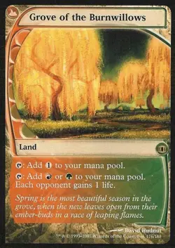 Grove of the Burnwillows - Medium Play MTG Futuresight - Image 1
