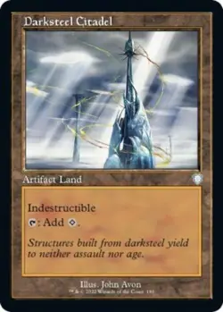 Darksteel Citadel - Medium Play MTG Commander: The Brothers' War - Image 1